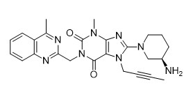 Linagliptin CAS No 668270-12-0 Bubuk Putih Kemurnian 99% C25H28N8O2