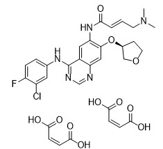 Afatinib Dimaleate CAS No 850140-73-7 Bubuk Kuning Muda Kemurnian 99% C32H33ClFN5O11