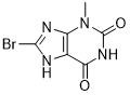 API Perantara 8-Bromo-3-metil-3,7-dihydropurine-2,6-dione CAS No. 93703-24-3 Bubuk putih pudar 99%
