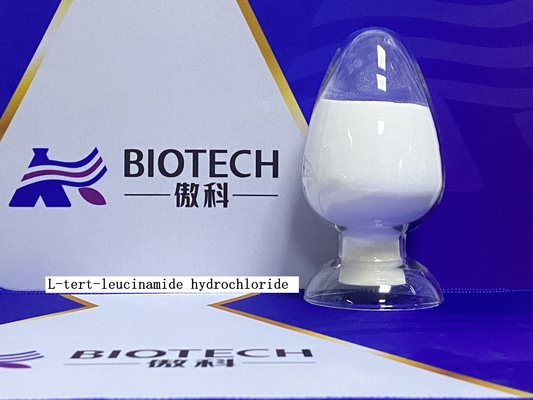 H-Tle-NH2.HCl No CAS 75158-12-2 untuk Turunan Asam Amino Serbuk putih hingga putih pucat Kemurnian 98%
