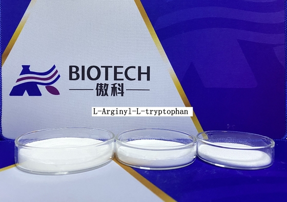 L Arginyl L Tryptophan White Powder 98% H Arg Trp OH CAS No 25615-38-7 Polipeptida Rantai Pendek