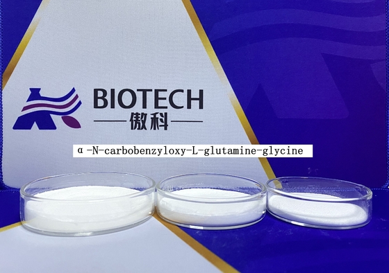 N Carbobenzyloxy L Glutamine Glycine Z Glu Gly OH CAS 6610-42-0 Serbuk Putih Polipeptida Rantai Pendek