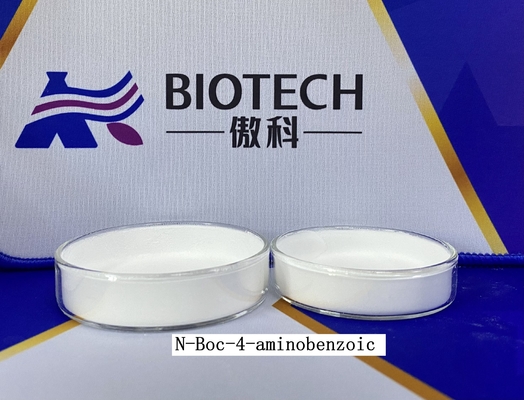 Boc 4 Abz OH CAS No 66493-39-8 Untuk Asam Amino Khusus Bubuk Putih Kemurnian 98%