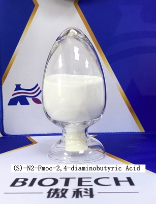 Fmoc-Dab-OH CAS No 161420-87-7 untuk Turunan Asam Amino Bubuk putih Kemurnian 98%