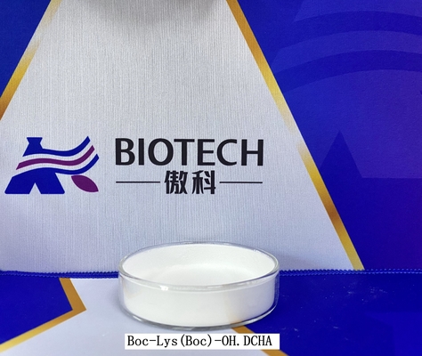 Boc-Lys(Boc)-OH.DCHA CAS No 15098-69-8 untuk Turunan Asam Amino Serbuk putih Kemurnian 99%