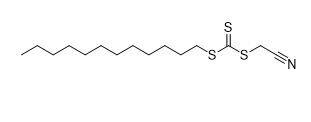 Kromatografi Kelat Logam Sianometil Dodesil Tritiokarbonat CAS No. 796045-97-1 C15H27NS3 97%