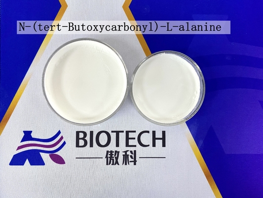 Kemurnian Tinggi N- Tert-Butoxycarbonyl -L-Alanine CAS 15761-38-3 Bubuk Putih MF C8H15NO4 EINECS No. 239-847-8