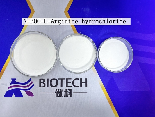 N-BOC-L-Arginine Hydrochloride CAS 35897-34-8 Bubuk putih Kemurnian 98% Titik leleh 109°C Kondisi penyimpanan Disegel dalam keadaan kering