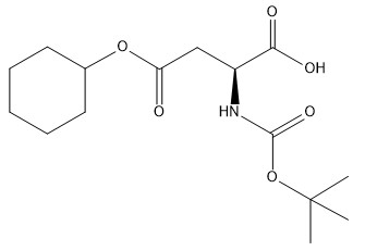 Turunan Asam Amino Boc-Asp(OcHx)-OH No CAS 73821-95-1 Kemurnian 98% CC15H25NO6