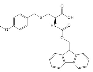 Kemurnian 98% Turunan Asam Amino 141892-41-3 Serbuk Fmoc-Cys(PMeOBzl)-OH C26H25NO5S