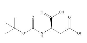 Kemurnian 98% Turunan Asam Amino CAS No. 62396-48-9 Asam Boc-D-Aspartat C9H15NO6