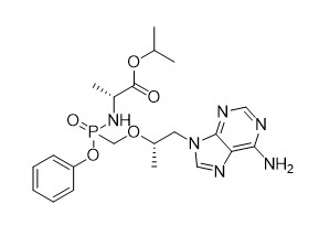 95% kemurnian Isopropil SR S -1- 6-amino-9H-purin-9-yl Propan-2-yl Oxy Methyl Phenoxy Phosphoryl -D-alaninate AK0217 M.W 476.47