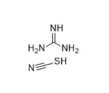 CH5N3.CHNS Bahan Kimia Halus Guanidine Thiocyanate CAS No 593-84-0 Kristal Putih