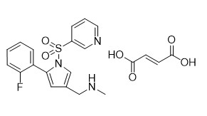 99% Kemurnian Vonoprazan Fumarate CAS 1260141-27-2 White To Off-White Crystalline Powder API Intermediate