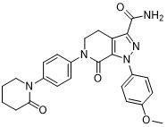 Apixaban CAS No 503612-47-3 Bubuk Kristal Putih C25H25N5O4 Kemurnian 99% Perantara API