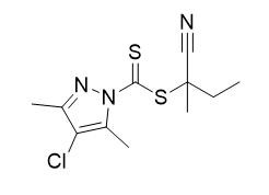 2'-Cyanobutan-2'-yl-4-Chloro-3,5-dimethylpyrazole-1-carbodithioate C11H14ClN3S2 Kemurnian 95%