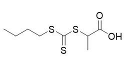 2-(((Butylthio)carbonothioyl)thio) asam propanoat No. CAS 480436-46-2 C8H14O2S3 Bubuk kuning