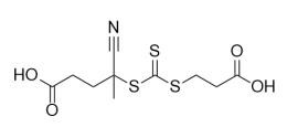 4-((((2-Carboxyethyl)thio)carbonothioyl)thio)-4-cyanopentanoic acid No CAS 2055041-03-5 C10H13NO4S3 Bubuk kuning