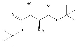 Kemurnian 98% CAS 1791-13-5 Turunan Asam Amino H-Asp(OtBu)-OtBu·HCl C12H24ClNO4