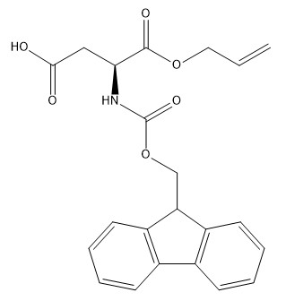 Kemurnian 98% Derivatif Asam Amino CAS No. 144120-53-6 Fmoc-Asp-OAll C22H21NO6 Bubuk Putih