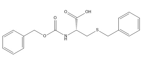 Kemurnian 98% Derivatif Asam Amino CAS No. 3257-18-9 Z-Cys(Bzl)-OH Putih Menjadi Putih Padat C18H19NO4S