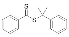 Reagen RAFT 2-phenylpropan-2-yl benzodithioate CAS No. 201611-77-0 C16H16S2 Cairan ungu merah tua