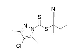 Reagen RAFT 2'-Cyanobutan-2'-yl-4-Chloro-3,5-dimethylpyrazole-1-carbodithioate C11H14ClN3S2 Kemurnian 95%