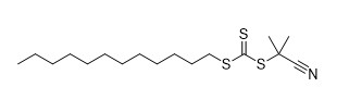Reagen RAFT 2-Cyano-2-[(dodecylsulfanylthiocarbonyl)sulfanyl]propana CAS No. 870196-83-1 C17H31NS3 Kuning padat