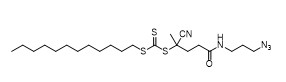 5-((3-Azidopropyl)amino)-2-cyano-5-oxopentan-2-yl dodecyl carbonotrithioate CAS No. 1644536-24-2 C22H39N5OS3