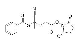 N-Succinimidyl 4-Cyano-4-(Phenylcarbonothioylthio)Pentanoate RAFT Reagen CAS 864066-74-0 C17H16N2O4S2 95%