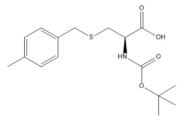 Kemurnian 98% Derivatif Asam Amino CAS 61925-77-7 Boc-Cys (Mbzl) -OH White To Off White Powder C16H23NO4S