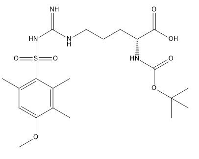 Kemurnian 98% Turunan Asam Amino CAS 200122-49-2 Boc-D-Arg(Mtr)-OH C21H34N4O7S