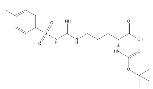 Kemurnian 98% Turunan Asam Amino CAS 61315-61-5 Boc-D-Arg(Tos)-OH C18H28N4O6S