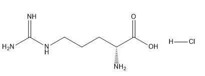 Kemurnian 98% Turunan Asam Amino CAS 627-75-8 D-Arginine Hydrochloride C6H15ClN4O2