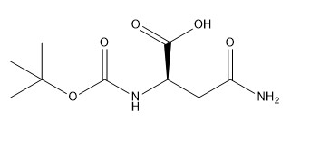 Kemurnian 98% Derivatif Asam Amino CAS No. 75647-01-7 Boc-D-asparagin C9H16N2O5