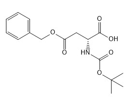 Kemurnian 98% Turunan Asam Amino CAS No. 51186-58-4 Boc-D-Asp(OBzl)-OH C16H21NO6