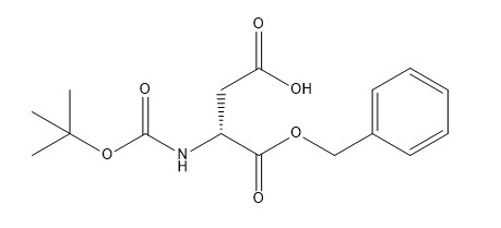 Kemurnian 98% Turunan Asam Amino CAS No. 92828-64-3 Boc-D-Asp-OBzl C16H21NO6