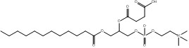 CAS 118426-36-1 2-((3-Karboksipropanoil)oksi)-3-(dodekanoiloksi)propil (2-(trimetilamonio)etil) fosfat