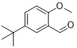 5-Tert-butyl-2-OMebenzaldehyde CAS No 85943-26-6 Bubuk kuning atau zat berminyak 98% untuk bahan perantara Maropitan
