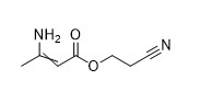 ​2 Cyanoethyl 3 Aminobut 2 Enoate CAS No 43107-08-0 Bubuk Putih 98%