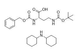 CAS No 3350-13-8 Asam Amino Khusus Z Dab Boc OH DCHA Bubuk Putih Kemurnian 98%