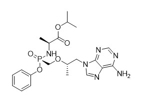 95% kemurnian Isopropil S S -1- 6-amino-9H-purin-9-yl Propan-2-yl Oxy Methyl Phenoxy Phosphoryl -L-alaninate MF C21H29N6O5P
