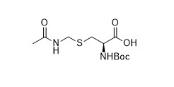 Boc-Cys(Acm)-OH CAS No 19746-37-3 untuk Turunan Asam Amino Bubuk putih Kemurnian 98%