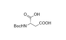 Boc-Asp-OH CAS No 13726-67-5 untuk Turunan Asam Amino Serbuk putih Kemurnian 99%