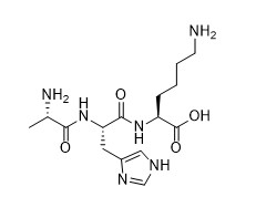 H Ala His Lys OH Polipeptida Rantai Pendek CAS No 126828-32-8 Bubuk Putih 98%